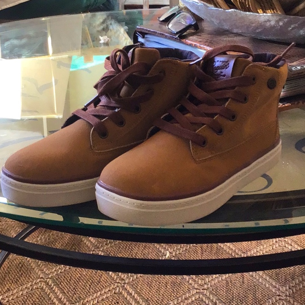 An Original Penguin by Munsingwear Tan Kid’s boots brand new never worn size 3